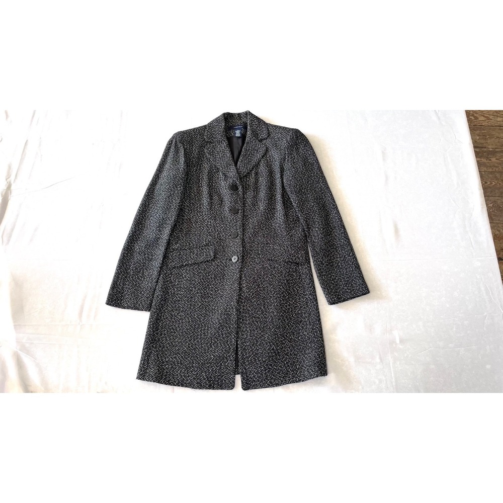 Jones Wear Longline Blazer Womens 4 Tweed Old Money Dark Academia Preppy Jacket